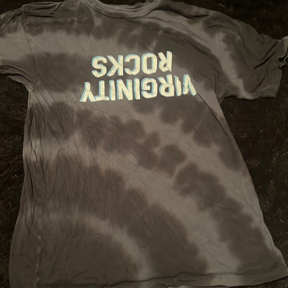 Gray tie dye virginity rocks t shirt size medium